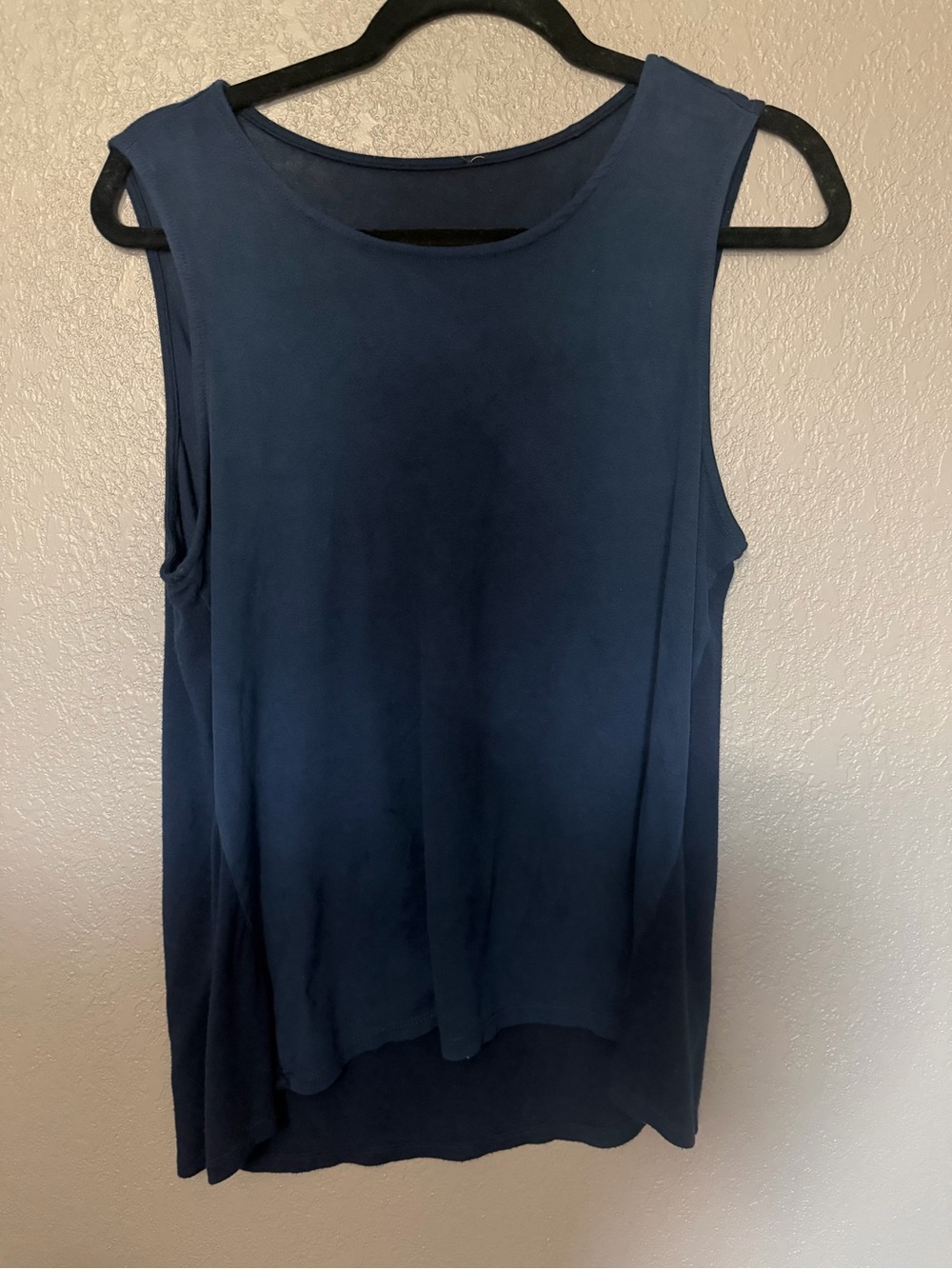 Sleeveless Navy Blue Women's Tank Top